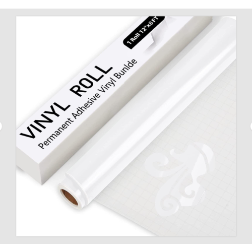 Glossy White Permanent Vinyl Roll-30.5 x 244 cm Vinyl Self Adhesive