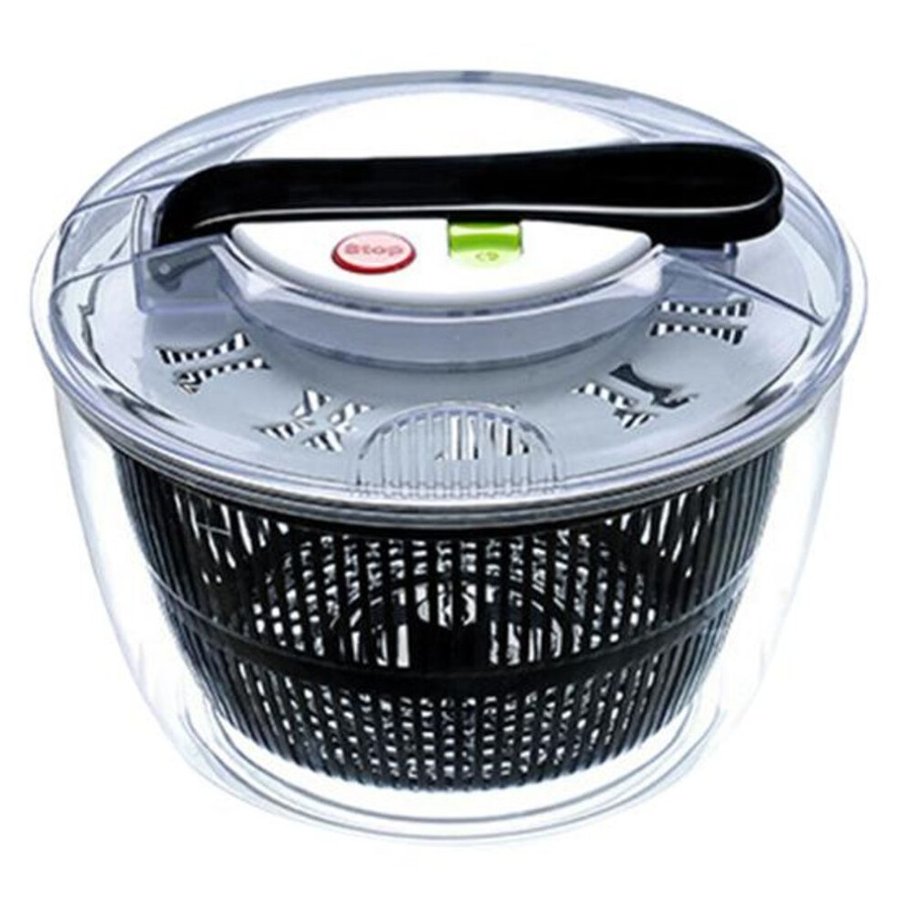 (black) 5L Vegetable Dehydrator Convenient Salad Spinner Drain Basket Large Capacity Fruit Washer for Home Kitchen