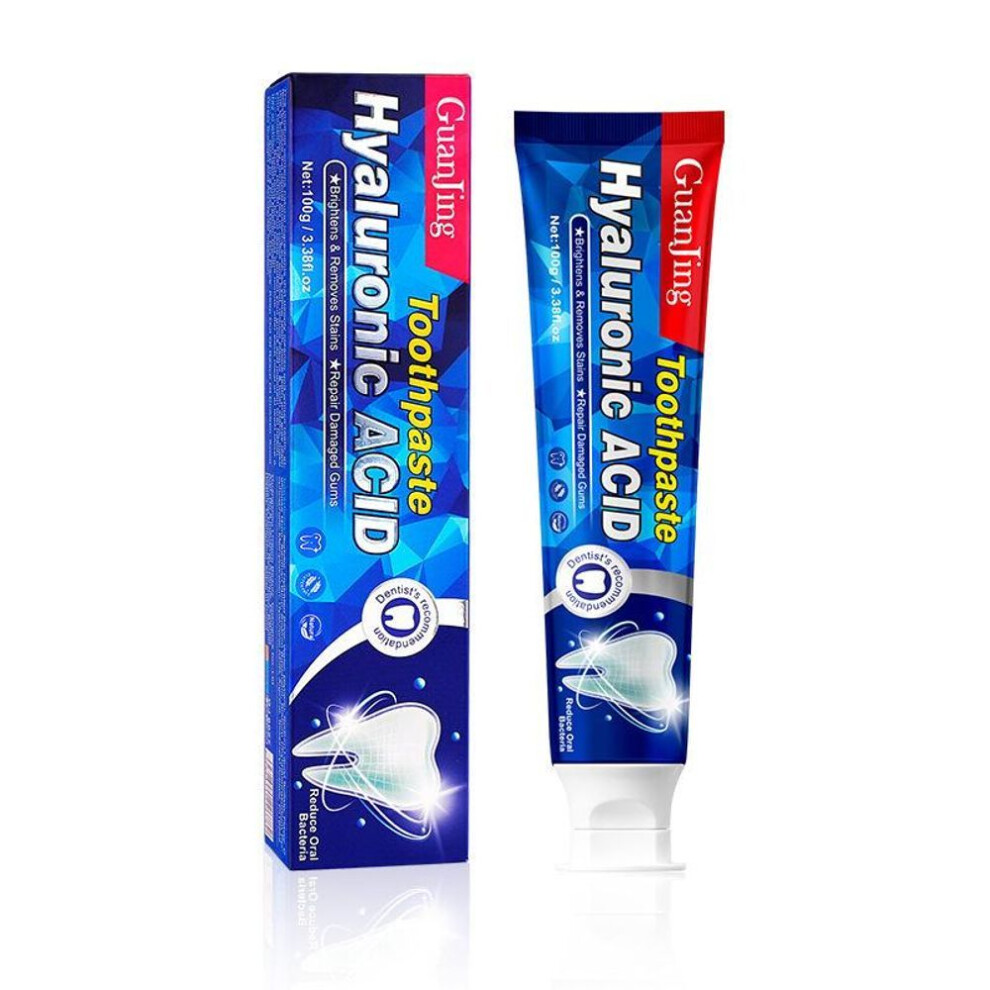 (100g) Deep Cleaning Toothpaste Hyaluronic Acid Toothpaste for Whiter Teeth Restorative Toothpaste Relieve Gum and Soft Tissue Problems