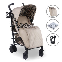 My Babiie MB51 Plus Stroller - Fawn Leopard