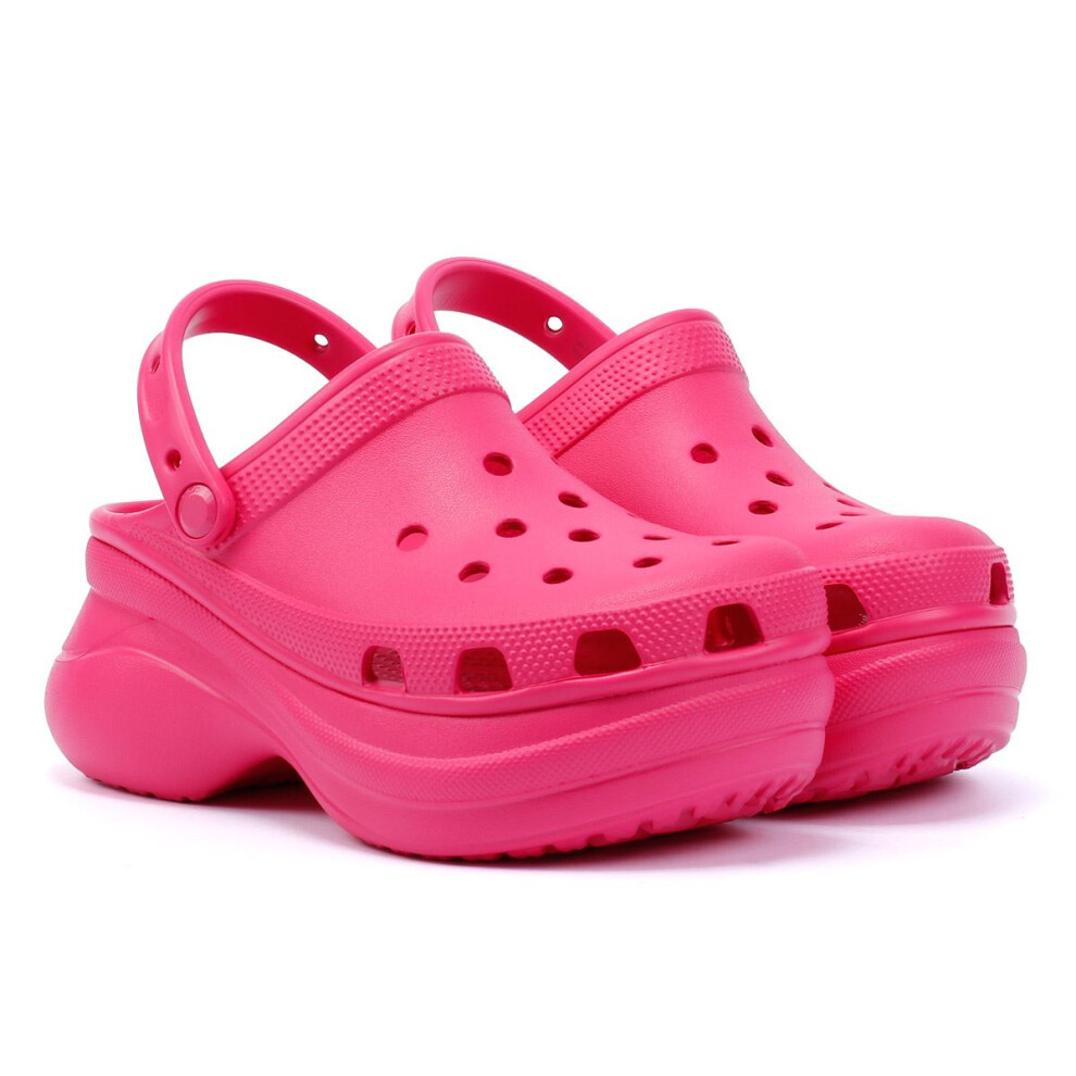 (Pink, 3 (Adults')) Crocs Classic Bae Women's Pink Clogs