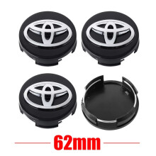 (62mm black 05) 4pcs Car Wheel Center Hub Center Cap Rim Hub Dustproof Cover Emblemem For Toyota camry corolla rav4 yaris prius Accessories