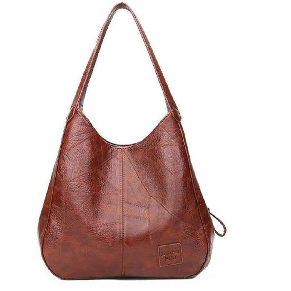 (brown) European-american Retro Women&apos;s Soft Leather Shoulder Tote Bag, 2022 Edition