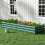 Living And Home Outdoor Rectangular Metal Raised Garden Bed, Dark Green 1