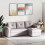 Homcom HOMCOM 3 Seater Sofa Bed, Convertible Pull Out Sofa with Storage, Grey 1