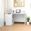 Homcom HOMCOM Computer Desk Table Workstation L Shape File Cabinet White Home Office 1