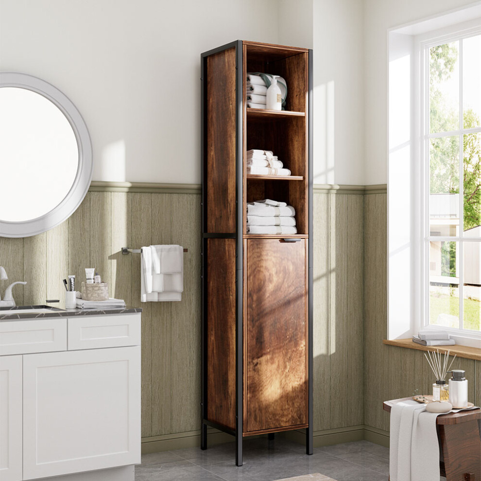 35 x 30 x 160cm 5-tier Tall Storage Cabinet with Single-door