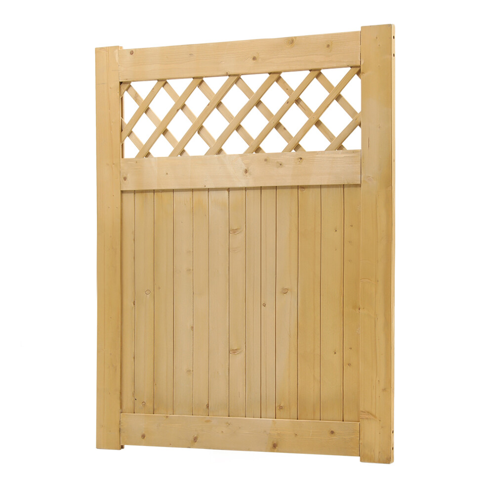 (Natural, 90x120cm) Rural style Rhombus Garden Wooden Gate