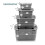 (Grey Box ( 4 Pcs )) Fridge Organiser Multipurpose Refrigerator Storage Box Fruit Vegetable Organiser 4