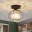Living And Home Crystal Semi Flush Mount Ceiling Light 1