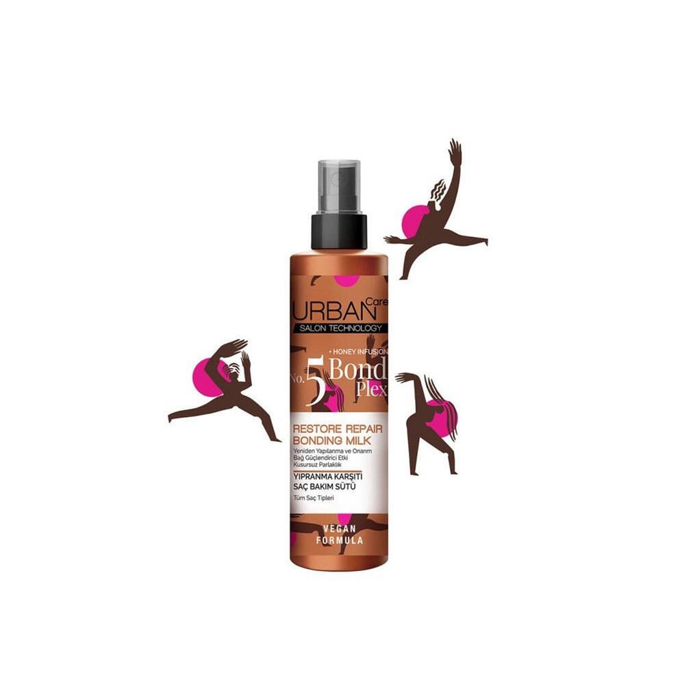 Urban Care Honey Infusion No. 5 Bond Plex Restore & Repair Bonding Milk Hair Spray, Strengthens & Restores Damaged Hair - 200ml