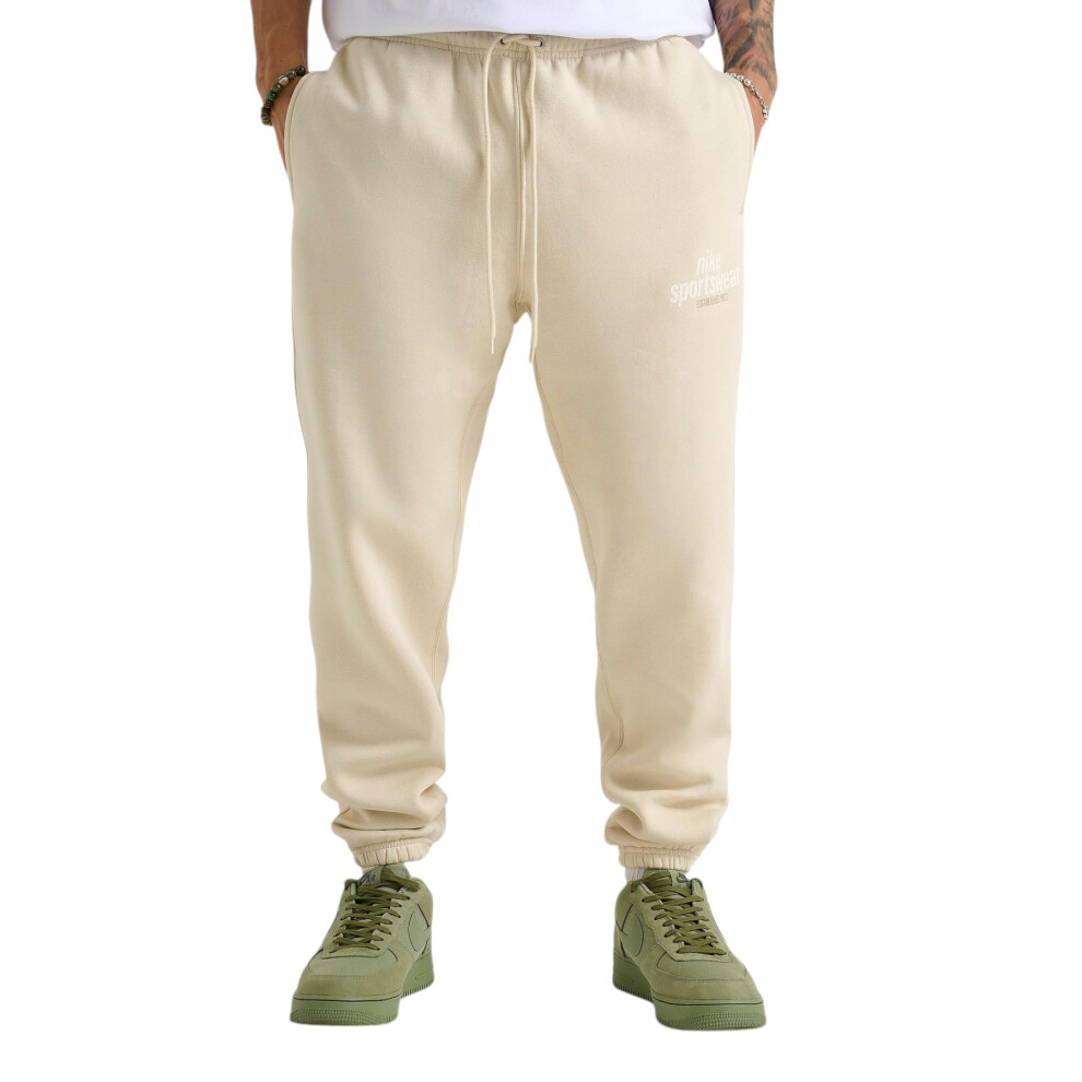 Nike (Khaki, L) Mens Joggers Club Fleece Sweatpants Casual Retro Sportswear Trousers Bottom