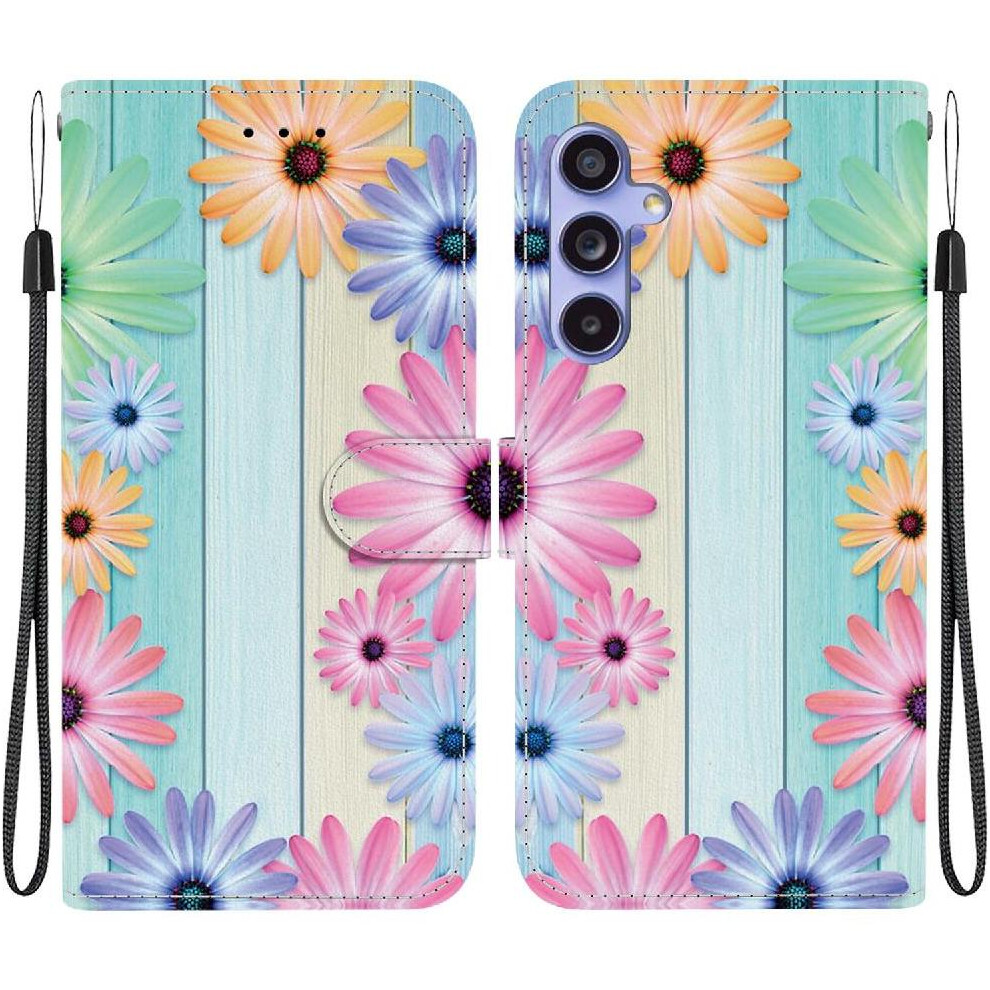 (C1 ) Case For Samsung Galaxy S24 Fe Pu Leather Flip Leather Wallet Pattern Cover 764549257485