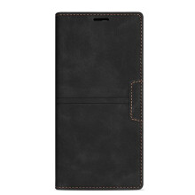 (Black) Wallet Case for Samsung Galaxy S25 Ultra Pu Leather Kickstand Protective Cover Card Holder Magnetic Closure