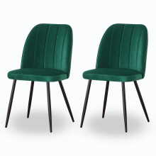(Green, 2) Set of 2,4,6 Dining Chair Vertical stripes Home