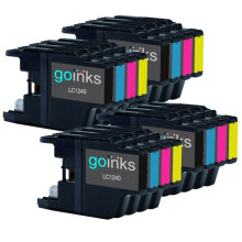 Compatible 4 Go Inks Set of 4 Ink Cartridges to replace Brother LC1240 & LC1220  / non-OEM for Brother DCP & MFC Printers (16 Inks)