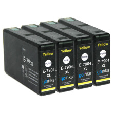 Kompatible 4 Go Inks Gelbe Tintenpatronen zum Ersetzen von Epson T7904 (79XL Series)/non-OEM für Epson WorkForce Pro Drucker