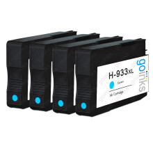 Kompatible 4 Go Inks Cyan Tintenpatronen für HP 935C (XL Kapazität) Kompatibel / Nicht-OEM für HP Photosmart Drucker