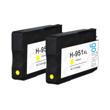 Kompatible 2 Go Inks Gelbe Tintenpatronen für HP 951Y (XL Kapazität) Kompatibel / Nicht-OEM für HP Photosmart Drucker