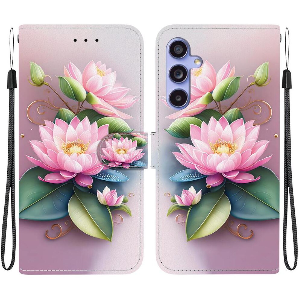 (C3 ) Compatible With Samsung Galaxy S24 Fe Case Card Slots Card Slot Kickstand Pu Leather Pattern Cover 764549265930