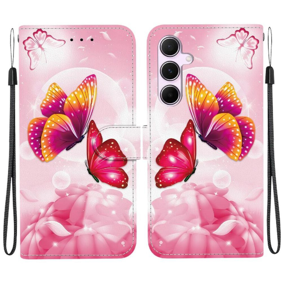 (C2) Compatible With Samsung Galaxy A55 5G Case Card Slots Pu Leather Pattern Cover Card Slot Kickstand 764549266234