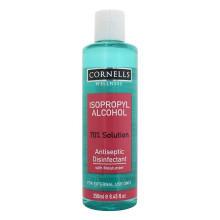 Cornells Wellness 70% Isopropyl Alcohol Disinfectant Solution Powerful Antiseptic for Effective Cleaning and Sanitizing - 250ml