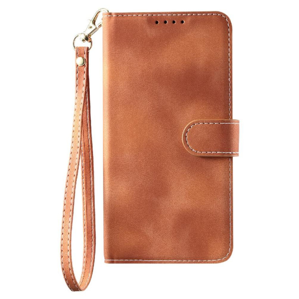 (Brown) Flip Case For Samsung Galaxy A36 5G Pu Leather Wrist Strap Magnetic Wallet Card Slots Kickstand Brown 764549269457