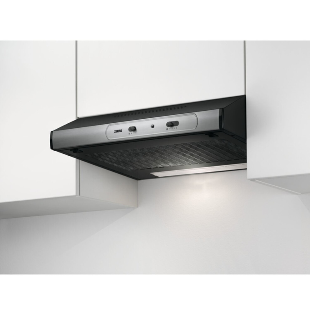 Zanussi ZHT631X 60cm Canopy Cooker Hood - Stainless Steel