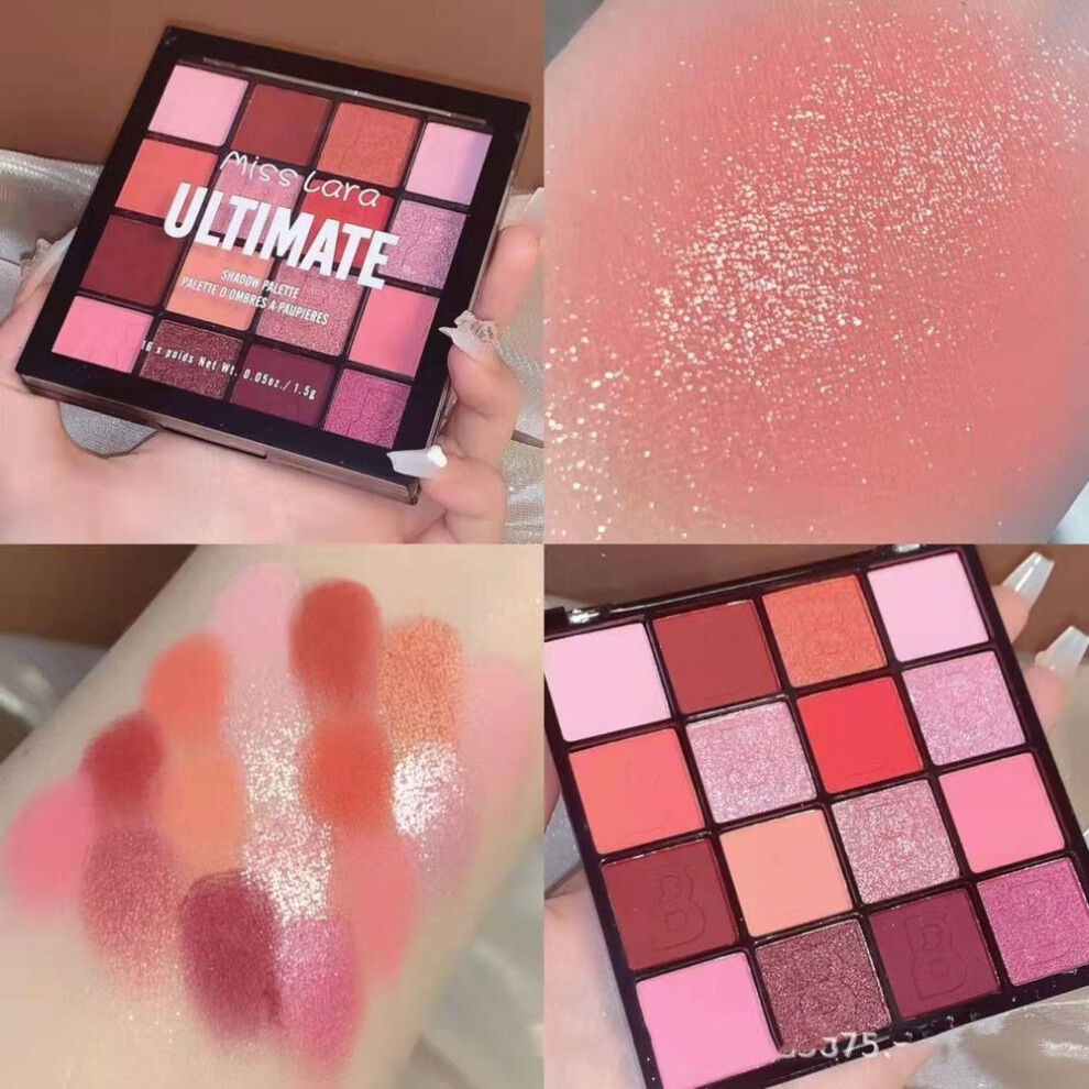 (as the picture, 03#) Colorful 16 Color Eyeshadow Matte Pearlescent Beginner Eyeshadow Palette