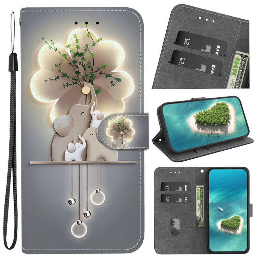 (C5 ) Flip Case For Samsung Galaxy S24 Ultra 5G Pu Leather Card Slot Kickstand Wallet Card Slots Pattern Cover 764549271245
