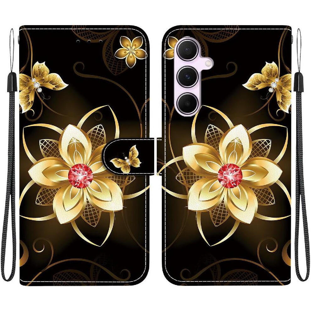 (C6) Flip Case For Samsung Galaxy A55 5G Card Slots Pattern Cover Card Slot Kickstand Pu Leather Wallet 764549271573