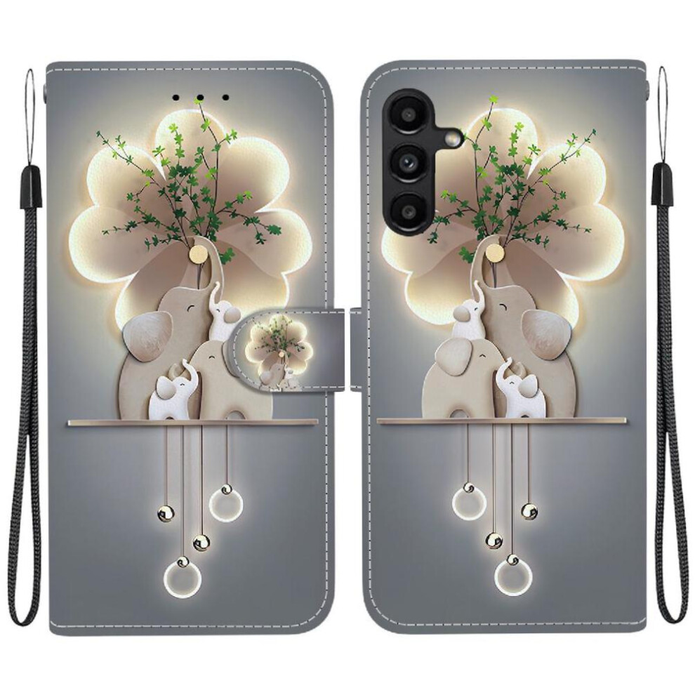 (C5 ) Flip Case For Samsung Galaxy A15 4G/5G Pattern Cover Card Slots Pu Leather Wallet Card Slot Kickstand 764549271634