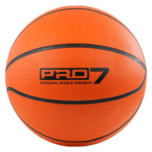 The Magic Toy Shop Classic Orange Size 7 Basketball - Indoor/Outdoor, Uninflated, Durable Rubber, Superior Grip for Kids & Adults