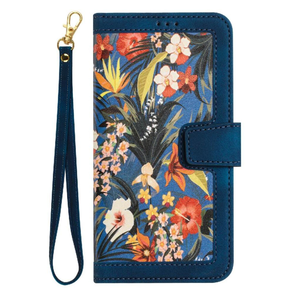Photos - Case  Wallet  for Samsung Galaxy A56 Kickstand Anti Scratch Magnetic Closure Card Holder Pu Leather(Dark blue )