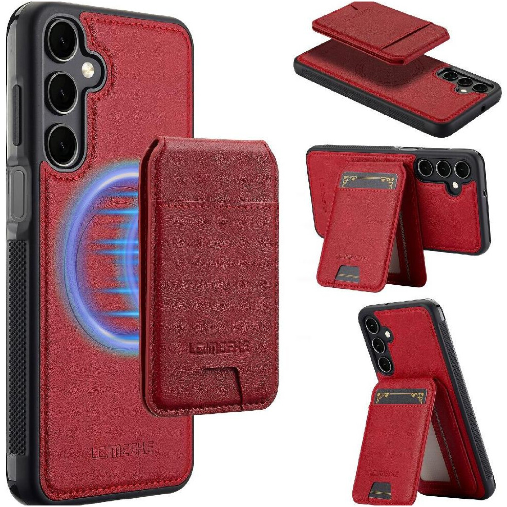 Photos - Case  Compatible with Samsung Galaxy A16 5g  2 In 1 Detachable Slot Photo Frame Rfid Shielding Wallet (Red)