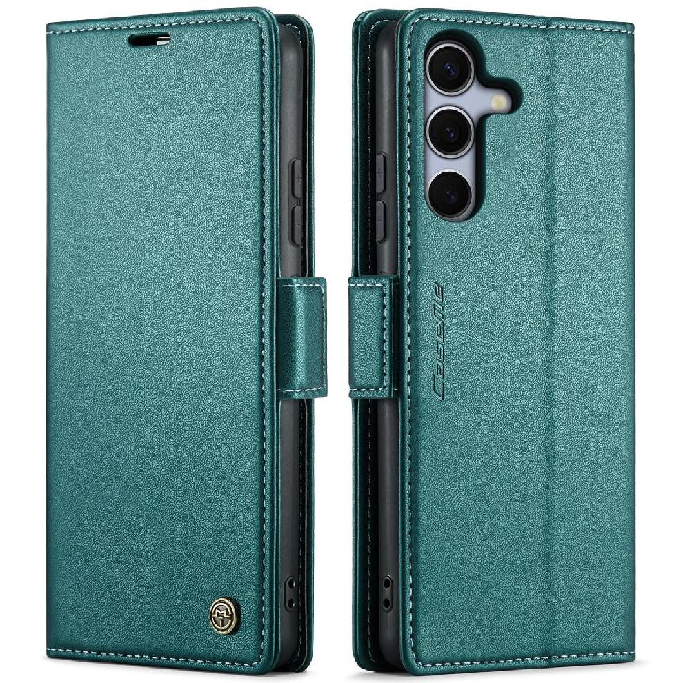 (Green) Flip Case For Samsung Galaxy S25 Wallet Case Kickstand Shockproof Case Anti Fraud Card Slot Green 764549277667