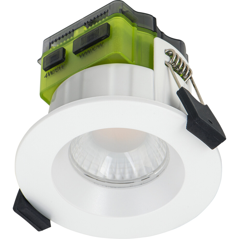 Luceco Ftype Mk2 Regressed Downlight Dim 2 Warm White Bezel