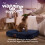 Slumberdown (Blue, Medium) Paws for Slumber Padded Pet Bed UK Made 3