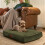 Slumberdown (Green, Medium) Paws for Slumber Padded Pet Bed UK Made 1