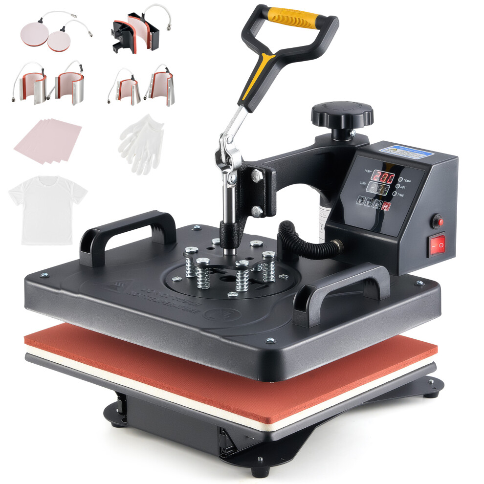 8 in 1 Heat Press Machine Digital Transfer Sublimation 30×38cm Printer