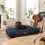 Slumberdown (Blue, Extra Large) Paws for Slumber Padded Pet Bed UK Made 1