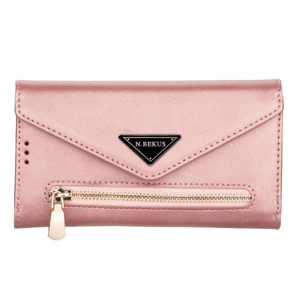 (Rose ) Zipper Pocket Case For Samsung Galaxy A15 Protective Cover Crossbody Strap Kickstand Shockproof Wrist Strap Gold 764549281985