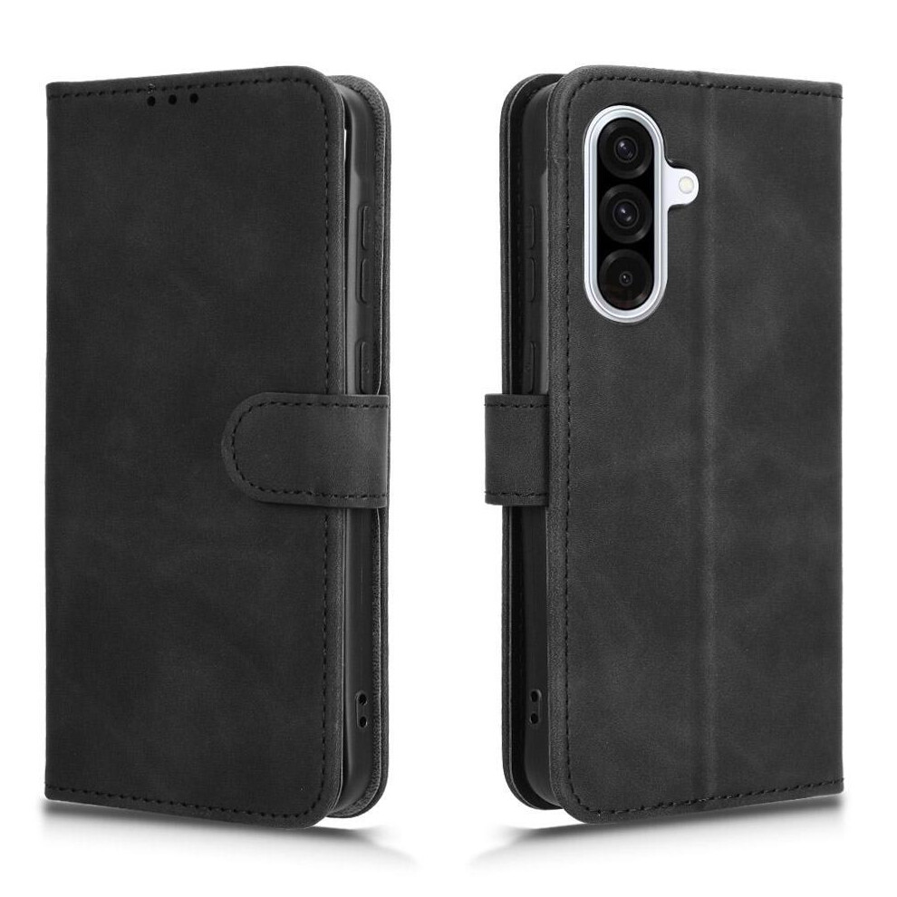 Photos - Case  Flip  for Samsung Galaxy A56 Wallet Card Slots Holder Side Buckle Kickstand Pu Leather(Black)