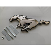 FORD MUSTANG GT CHROME Horse Front Grill Badge Emblem Fits S550