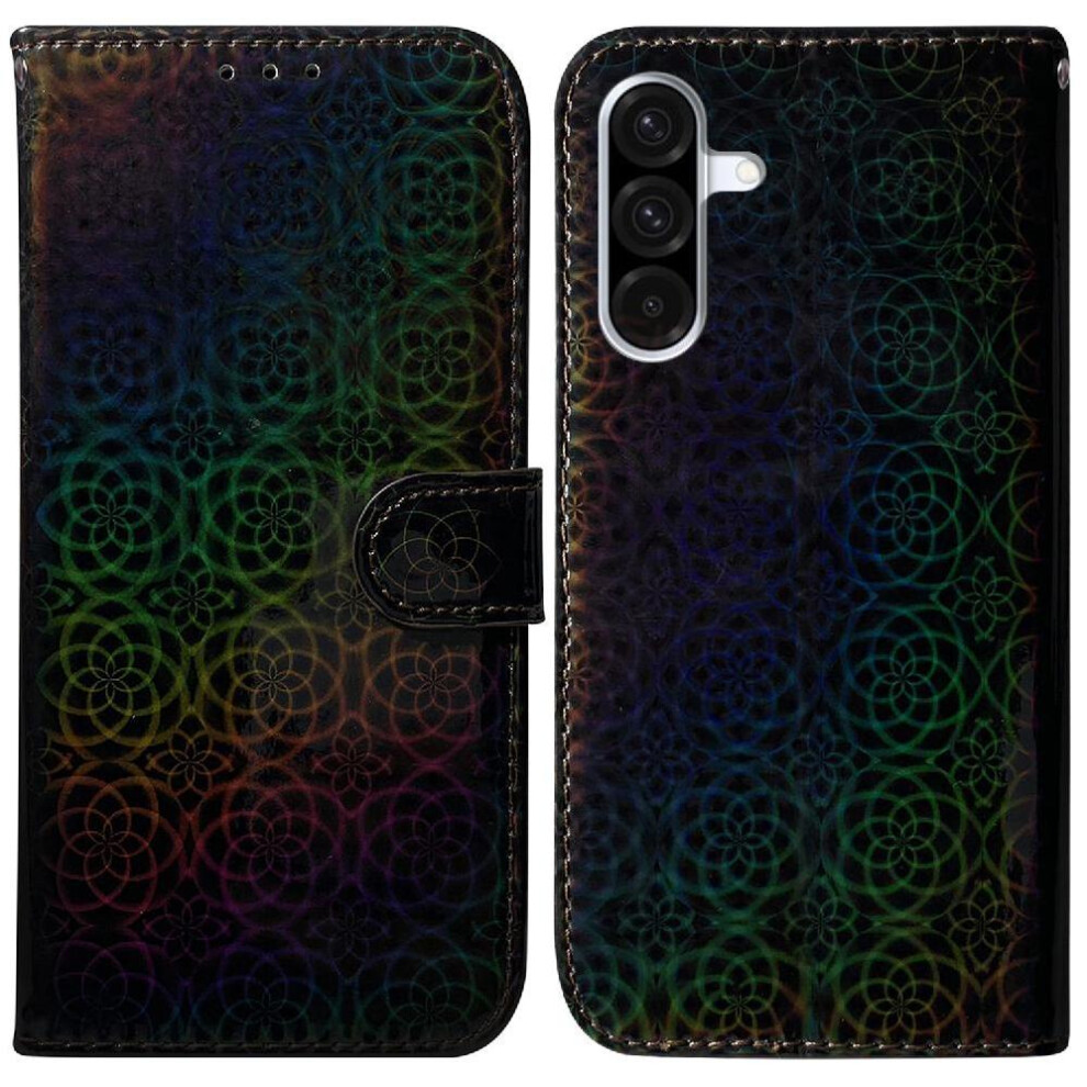 (Black) Flip Case For Samsung Galaxy A36 5G Stand Holder Glitter Colorful Premium Pu Leather Wallet Case Card Slot Black 764549290703