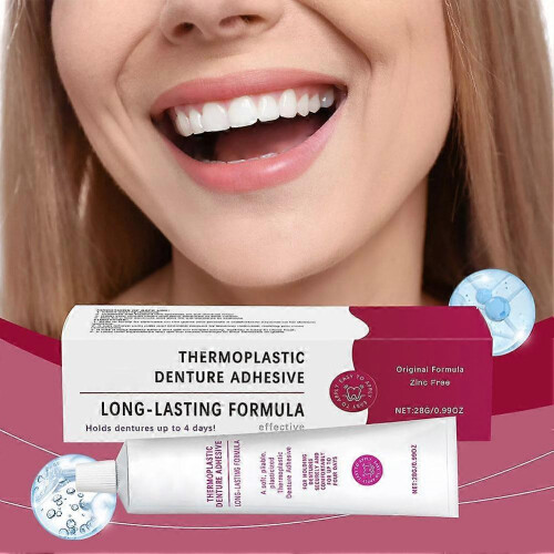 Cushion Grip Thermoplastic Denture Adhesive/Soft Reliner 1oz 28g 2