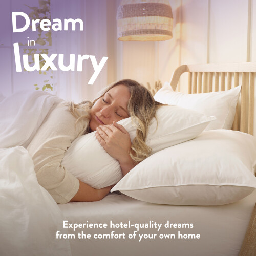 Slumberdown (Medium, 2 Pack) Slumberdown Duck Feather Pillow  UK Made 2