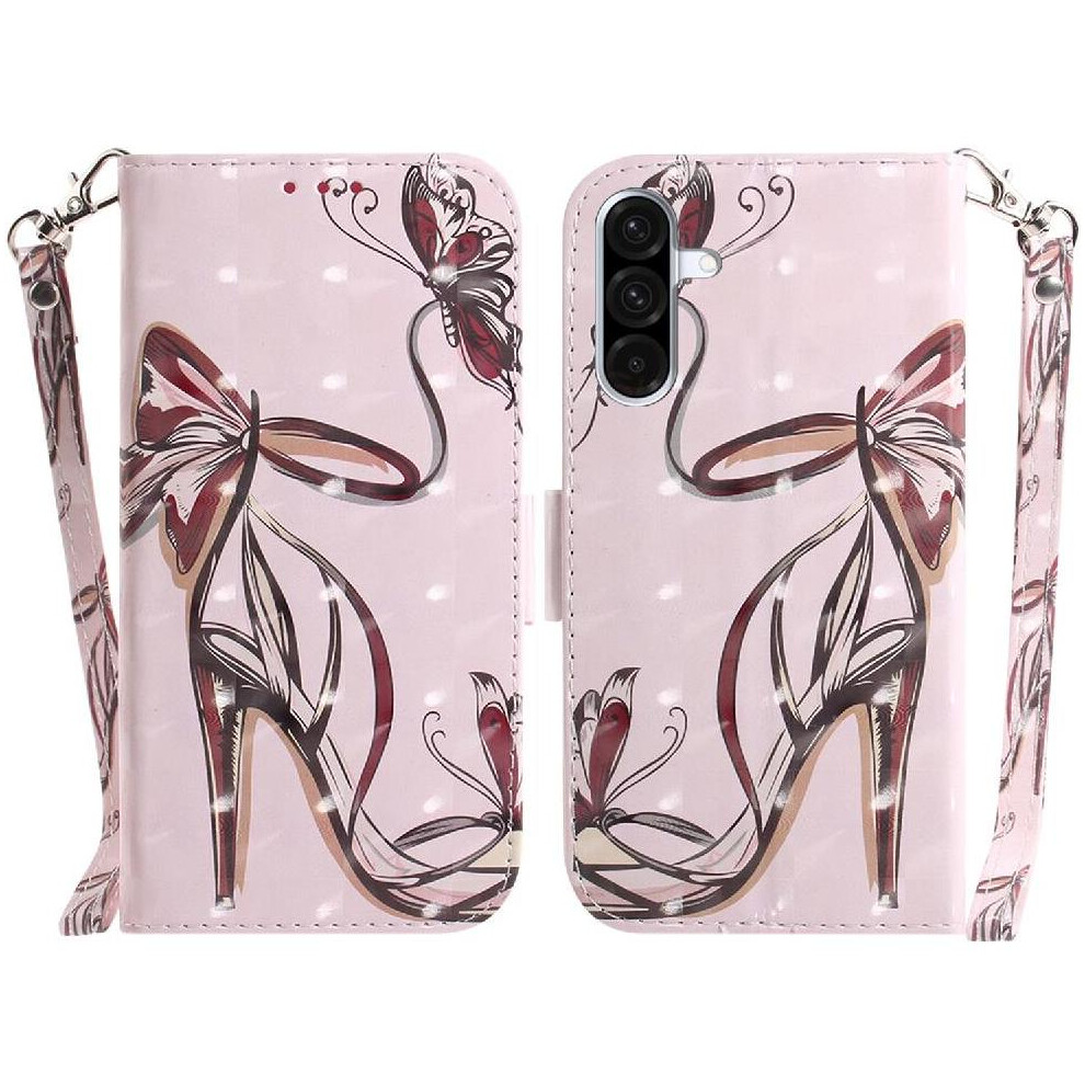 (C6) 3D Painted Protective Case For Samsung Galaxy A56 Pu Leather Card Slots Lanyard Magnetic Closure Wallet 764549295876
