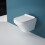Durovin Bathrooms Compact Wall Hung Toilet - D Shape - Rimless 2