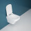 Durovin Bathrooms Compact Wall Hung Toilet - D Shape - Rimless 4